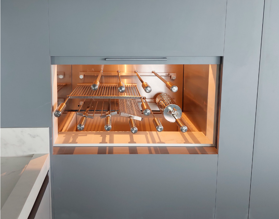 churrasqueira rotativa a carvão linha Evolution