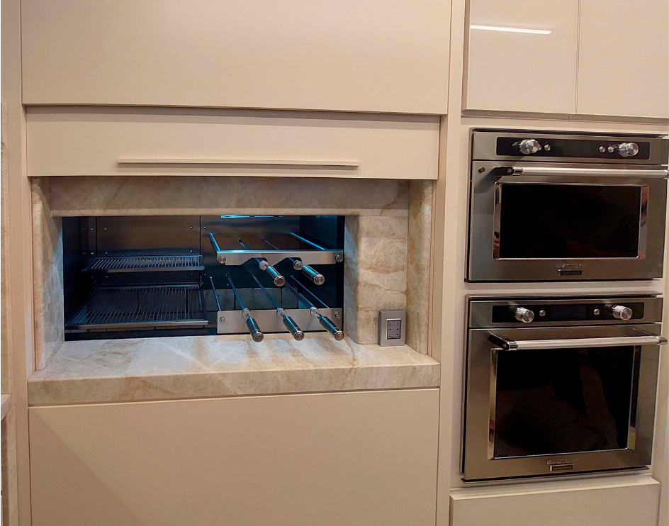 churrasqueira rotativa a carvão linha premium