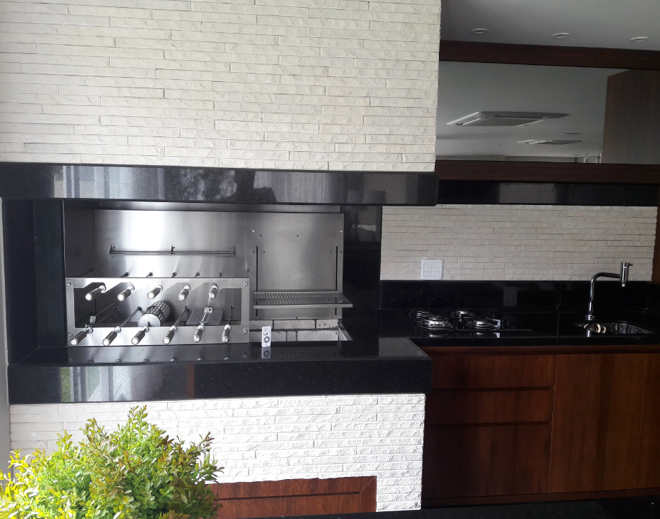 churrasqueira rotativa a carvão linha premium