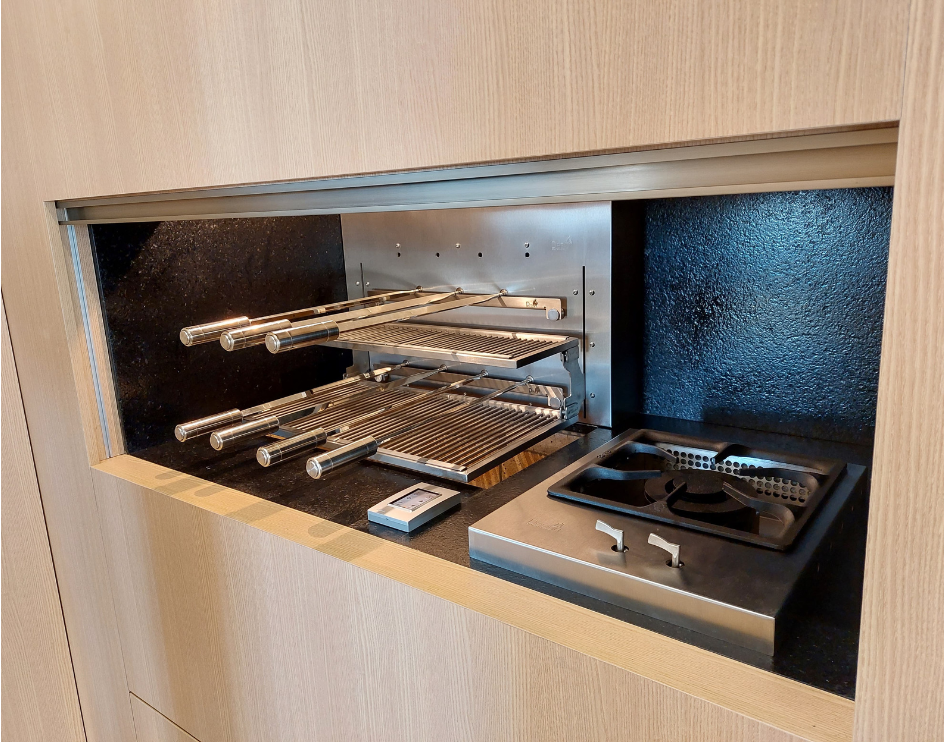 churrasqueira rotativa a carvão linha Evolution